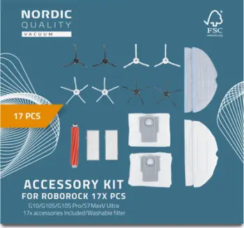 Set aksesorësh Roborock Bristle & Filter, 17 pjesë, për S7 S7 Plus T7S T8 Plus G10