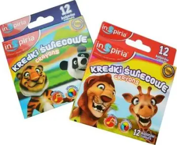Ngjyra dylli InSpiria Wax Crayons, set 12 ngjyra