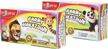 Ngjyra tempera InSpiria Poster Paints, 8 ngjyra, 20ml
