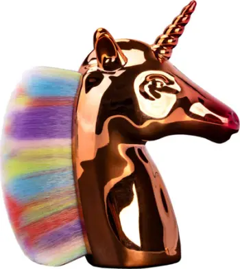 Furçë pluhuri për thonj Activeshop Unicorn, qime të buta, ergonomike, shumëngjyrëshe
