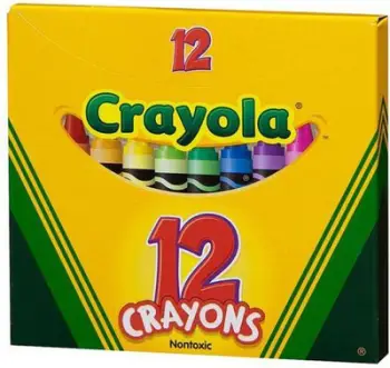 Ngjyra qiriu Crayola, 12 copë
