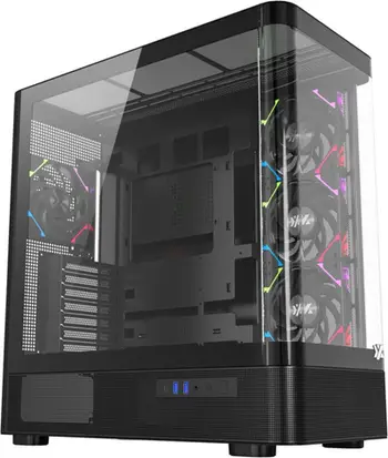 Kuti kompjuteri Xyz X-CS-QUANTUM-B, MIDI Tower, ATX mATX Micro-ITX, e zezë