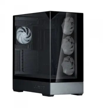 Kuti kompjuteri Zalman P40 Prism Plus, ATX Midi Tower, xham i kalitur, e zezë