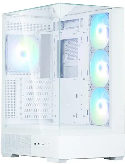 Kuti kompjuterike Zalman P40 Prism Plus, ATX, semi tower, e bardhë - 1