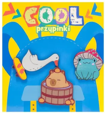 Set badge dekorativ MCD Cool, 3 copë, figura shumëngjyrëshe