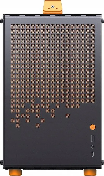 Kuti kompjuterike Jonsplus Z20, Micro ATX, me dorezë bartëse, e zezë portokalli - 2