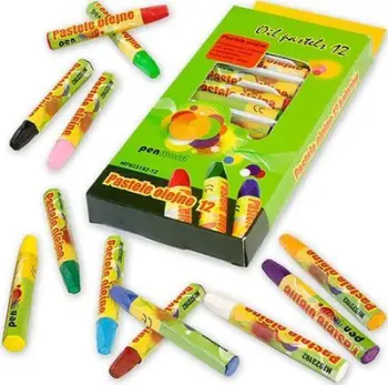 Ngjyra vaji Penword Oil Pastels, set 12 ngjyra