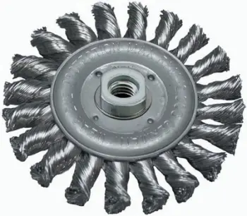 Furçë rrethore Abraboro AB90416421, 125mm, vrimë 22.2mm, tela të përdredhur