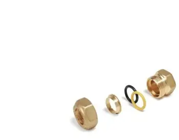 Set bashkues drejtvizor bronzi TDM BRASS 701200, 1/2", me filetë, ngjyrë bronzi