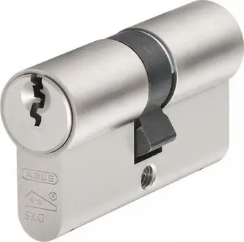 Cilindër dere ABUS E60NP Euro Double, 45mm 50mm, Nickel Pearl