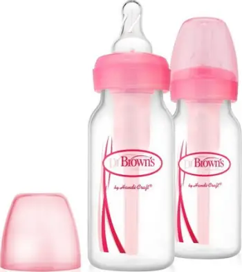 Set biberon Dr Browns SB42305, 2x120 ml, rozë