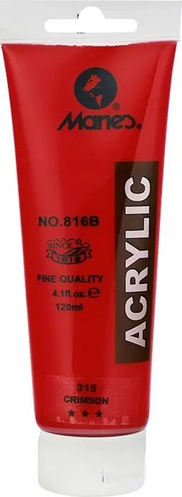 Ngjyrë akrilike Maries 816B-315, 120ml, e kuqe