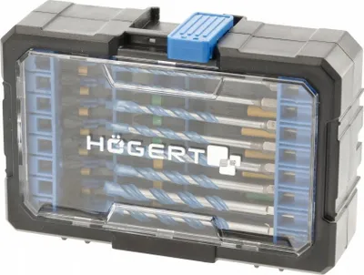 Set bitash për kaçavidë Hogert Technik HT1S801, 35 pjesë, kasetë plastike - 2