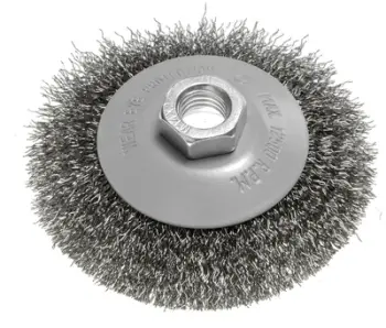 Furçë teli Graphite 100mm, fijë çeliku e përdredhur, M14