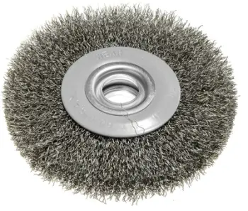 Furçë teli çeliku Graphite 58G787, 125 x 20 mm, tel i dredhur, argjendtë