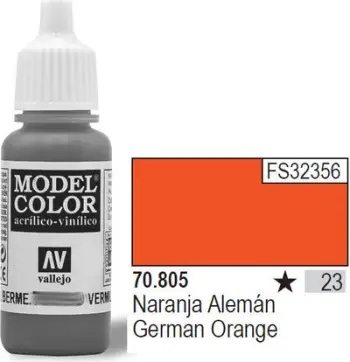 Ngjyrë akrilike Vallejo Model Color German Orange, 17ml, portokalli