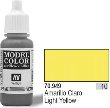 Ngjyrë akrilike Vallejo Model Color Light Yellow, 17ml, për miniatura