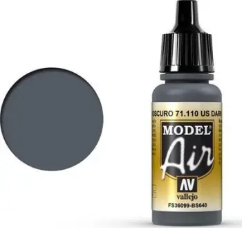 Ngjyrë akrilike Vallejo Model Air US Dark Grey, 17ml, gri e errët