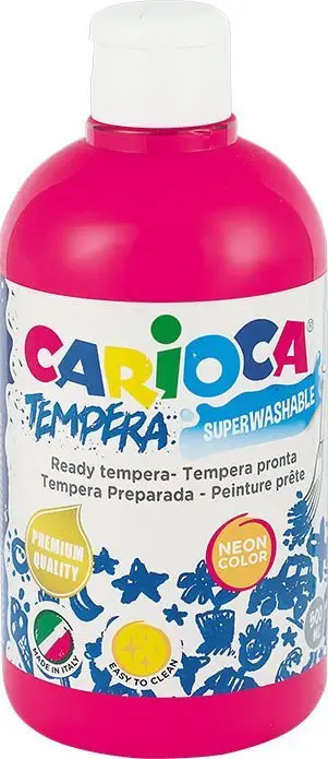 Ngjyrë tempera Carioca KO02737, 500 ml, neon rozë