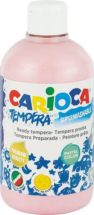 Ngjyrë tempera Carioca KO027/42, 500 ml, pastel rozë