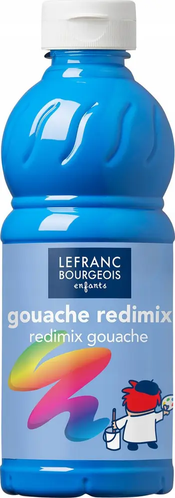 Ngjyrë tempera Lefranc &amp; Bourgeois FLUO, 500ml, fluorescente, blu