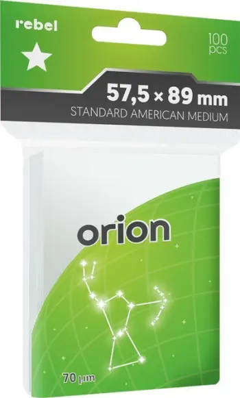 Kuti mbrojtëse për letra Rebel Orion, 57.5x89mm, 100 copë, transparente