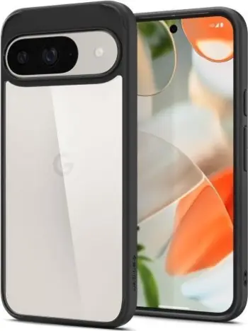Kuti mbrojtëse Spigen Ultra Hybrid për Google Pixel 9 Pro Pixel 9, Air Cushion, kompatibile me karikim wireless, e zezë matte