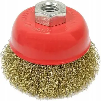 Furçë teli çeliku Silver Brush 125 DOC GW, 125mm, për mulli këndor, e kuqe