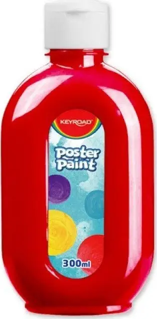 Ngjyrë posteri Keyroad Poster Paint, 300ml, e kuqe