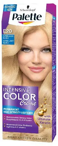 Ngjyrë për flokë Palette Intensive Color Creme, nr. E20 - Bjonde Super e Zbehtë