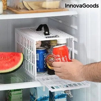 Kuti me dry frigoriferi InnovaGoods Food Safe, polipropilen, me kyç kombinimi, e bardhë