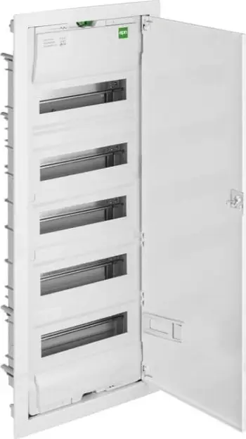 Kuti modulare shpërndarëse Elektro-Plast MSF RP 5X12, 5x12 module, IP30, e bardhë