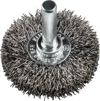 Furçë teli KLINGSPOR BRS 600 W, shank i rrumbullakët, çelik 0.2 mm