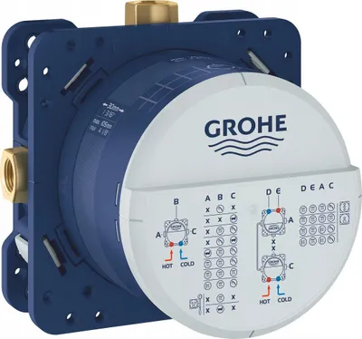 Kuti ndërtimi universale Grohe Rapido SmartBox, 3 dalje 1/2", blu - 1