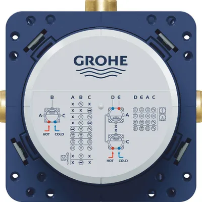 Kuti ndërtimi universale Grohe Rapido SmartBox, 3 dalje 1/2", blu - 4