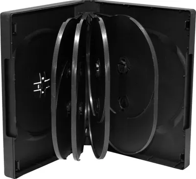 Kuti optike MediaRange BOX35-10, për 10 disqe DVD, e zezë - 1