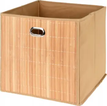 Kuti organizimi Storage Solutions Bamboo, 31x31 cm, ngjyrë natyrale