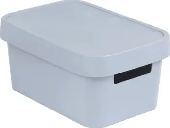 Kuti organizuese Curver Infinity, 4.5L, me kapak, gri e çelët