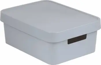 Kuti organizuese Curver Infinity, 11L, me kapak, gri e hapur