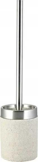 Furçë tualeti Stone Freestanding me mbajtëse, model stone, bezhë