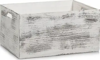 Kuti organizuese Zeller Rustic, dru i fortë, 40x30x20 cm, kafe natyrale