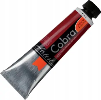 Ngjyrë vaji Cobra Water Mixable, 40ml, Carmine, e kuqe