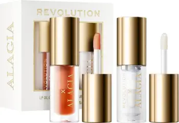 Set buzë Makeup Revolution X Alagia Dominicana Glow & Sunburn, set dhuratë, nuanca të ngrohta