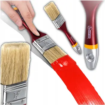 Furkë pikturimi Flat Brush, 38mm, dorezë plastike, e drejtë