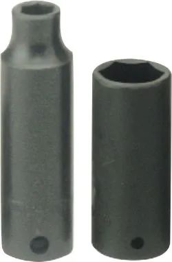 Çorape goditse Teng Tools 6-këndor, 3/8", 10mm e gjatë, e zezë - 1