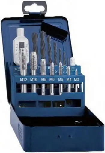 Set çelësa gjuajtës dhe matriça, M3 M12, metalik