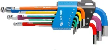 Set çelësa imbus Högert Technik HT1W806, 1.5-10mm, 9 copë, shumëngjyrësh