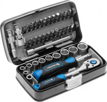 Set çelësash Högert Technik HT1R462, 38 pjesë, 1/4", në kuti plastike