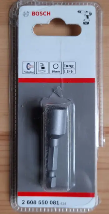Set çelësash prizë Bosch 2608550081, 1/4", 50mm, 5 copë