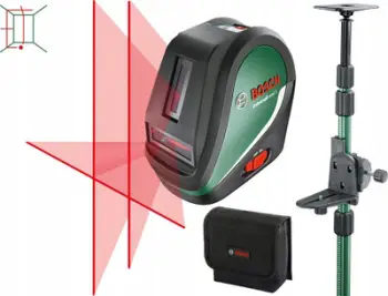Nivel lazer kryq Bosch UniversalLevel 3, set me tripod, jeshil